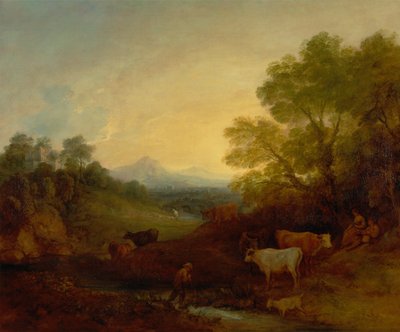 Landschaft mit Vieh von Thomas Gainsborough